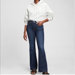 Gap Vintage High Rise Flare Dark Indigo 32 14